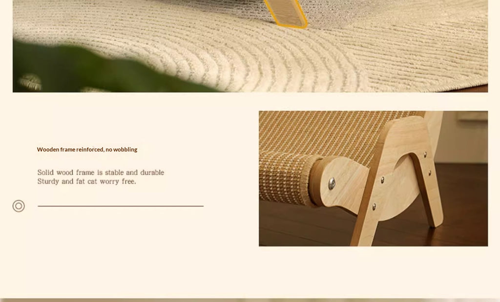 Sisal Cat Scratcher Bed Lounge – Durable, Low-Shedding